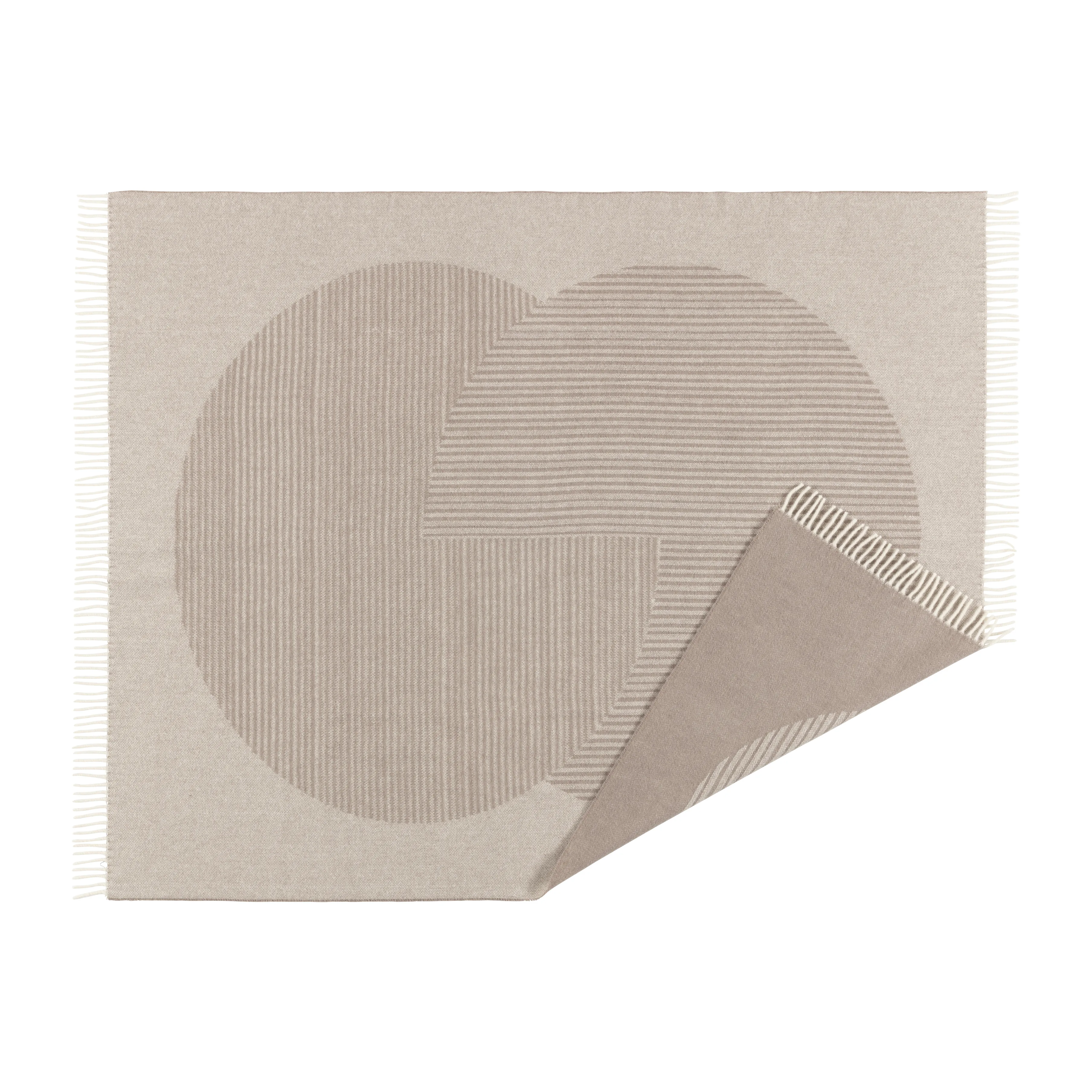 NJRD | 二オール からのストライプ ウールスロー 130x185 cm