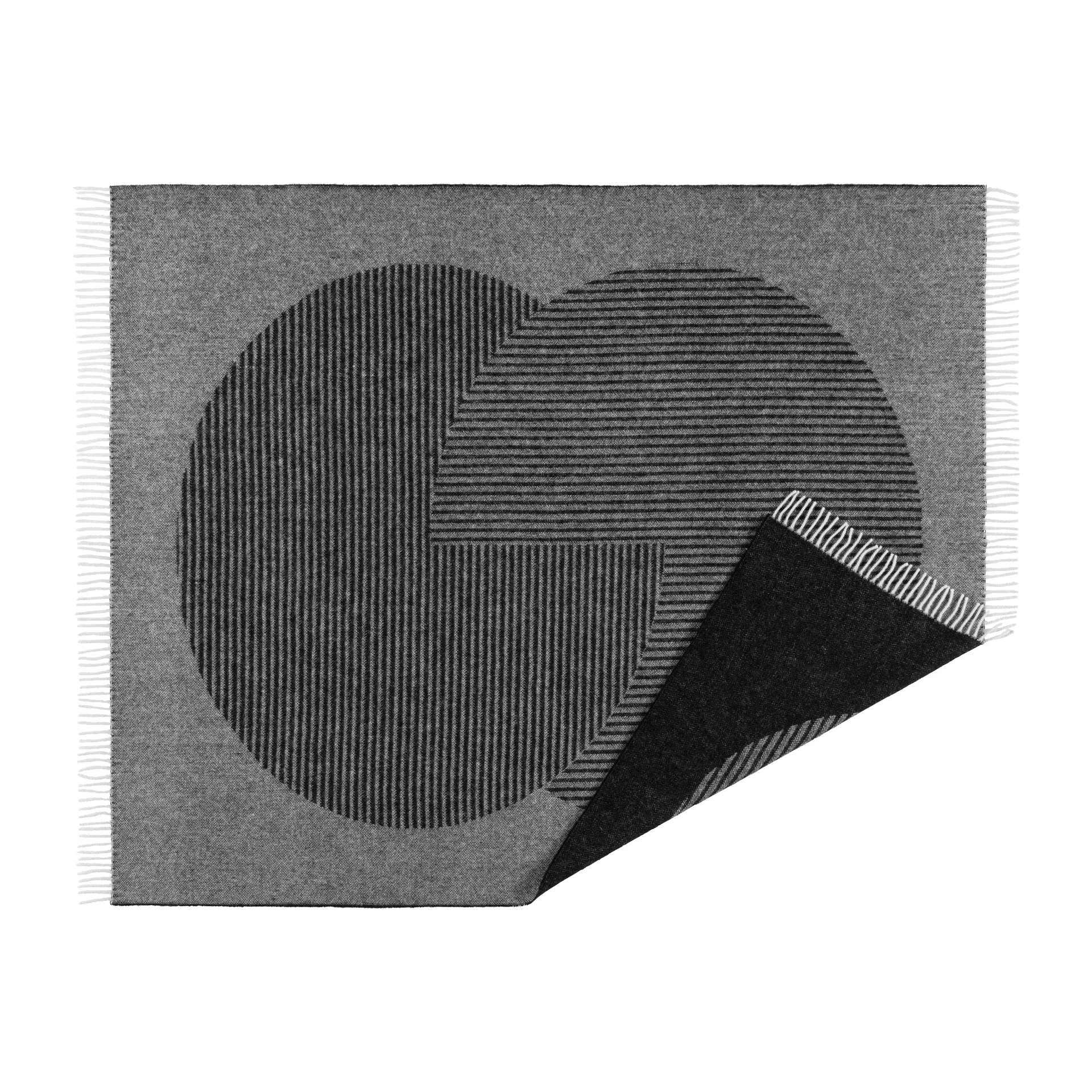 サークルズ ウールスロー 130x185 cm, Black NJRD | 二オール