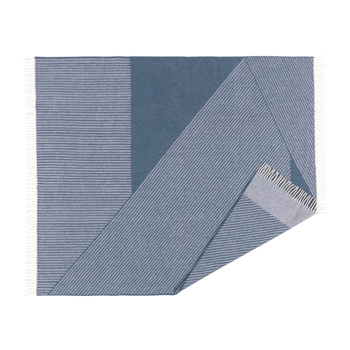 ストライプ ウールスロー 130x185 cm, Blue NJRD | 二オール