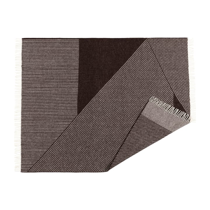 ストライプ ウールスロー 130x185 cm, Brown NJRD | 二オール