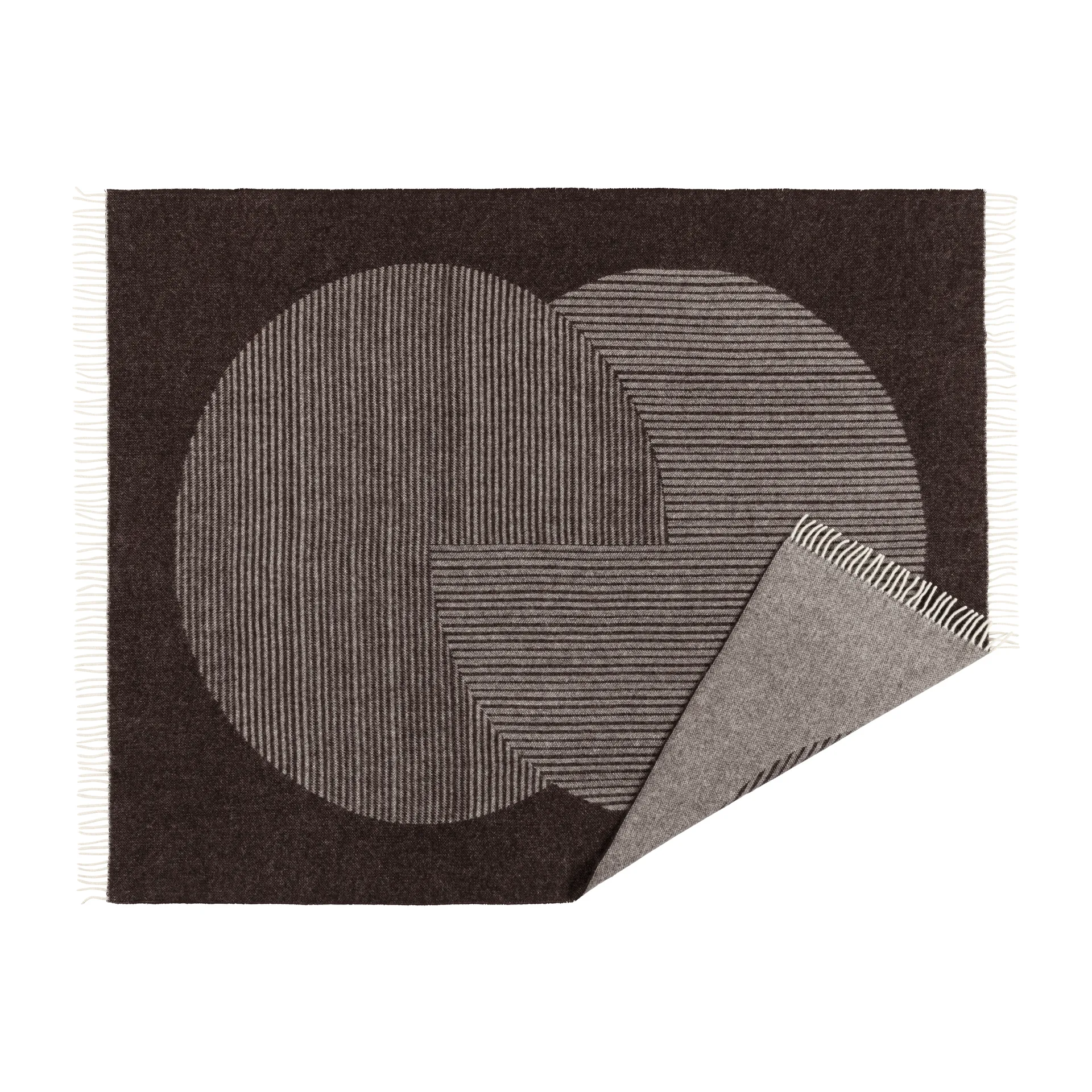 サークルズ ウールスロー 130x185 cm, Brown NJRD | 二オール