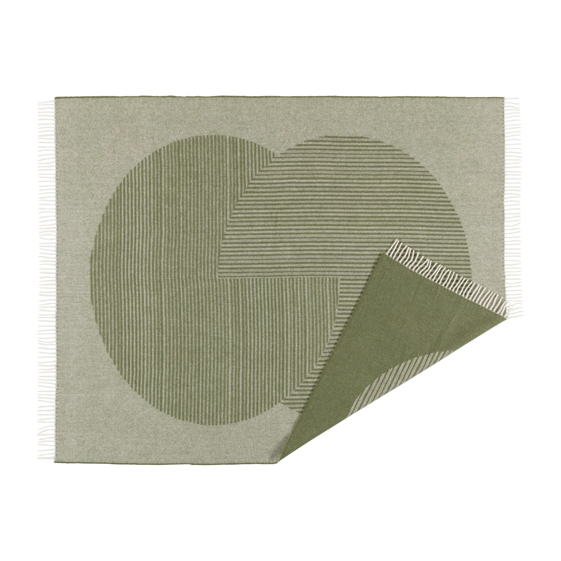 サークルズ ウールスロー 130x185 cm, Green NJRD | 二オール