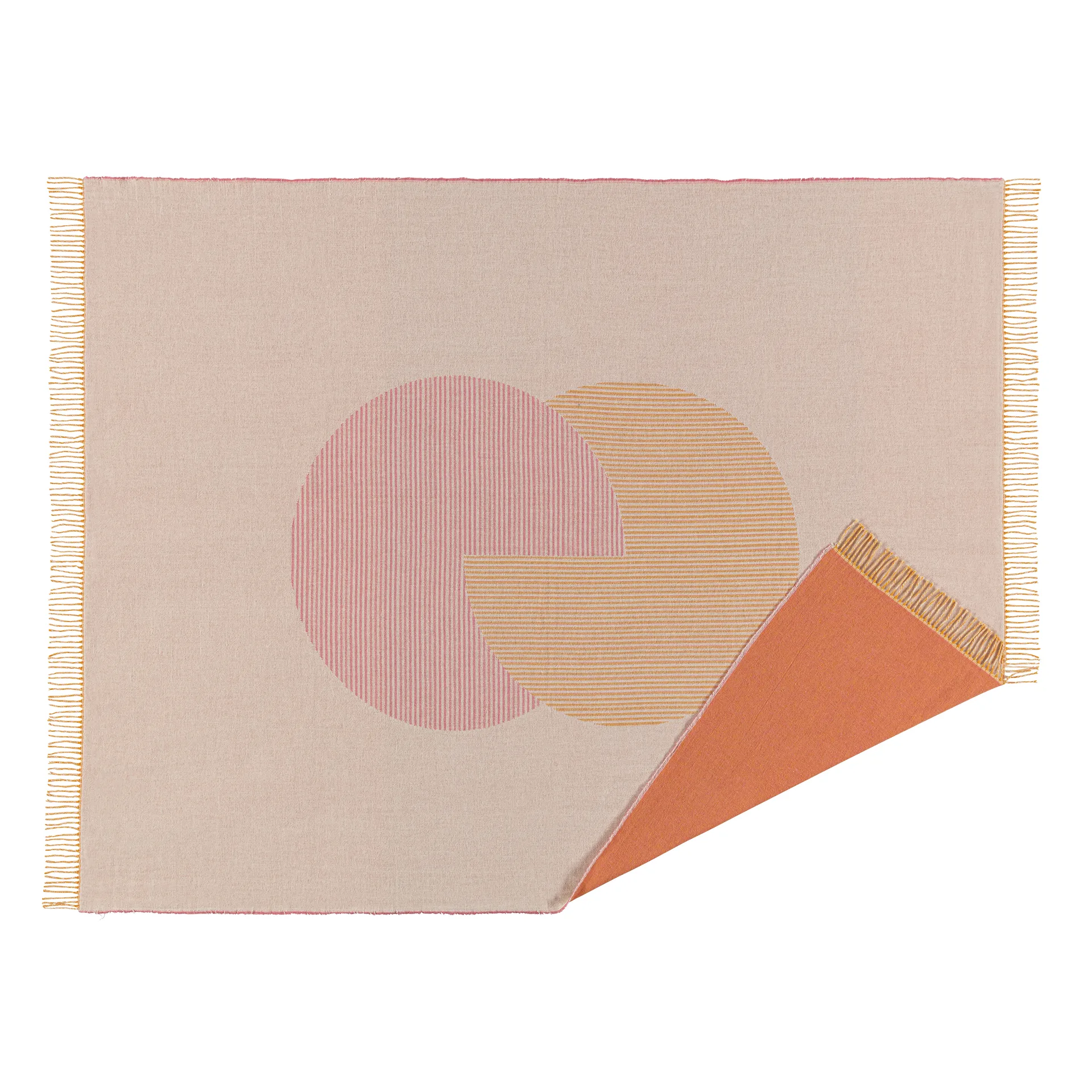 サークルズ コットンスロー 130x185 cm, natural white NJRD | 二オール