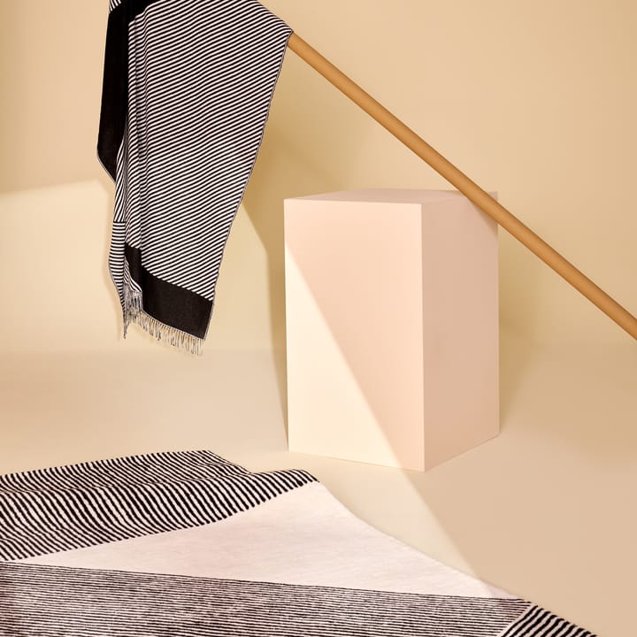 ストライプ ウールラグ ナチュラル ホワイト, 170x240 cm NJRD | 二オール