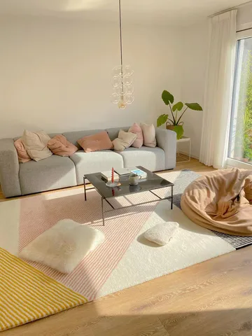 ストライプ ウールラグ ピンク - 200x300 cm - NJRD | 二オール