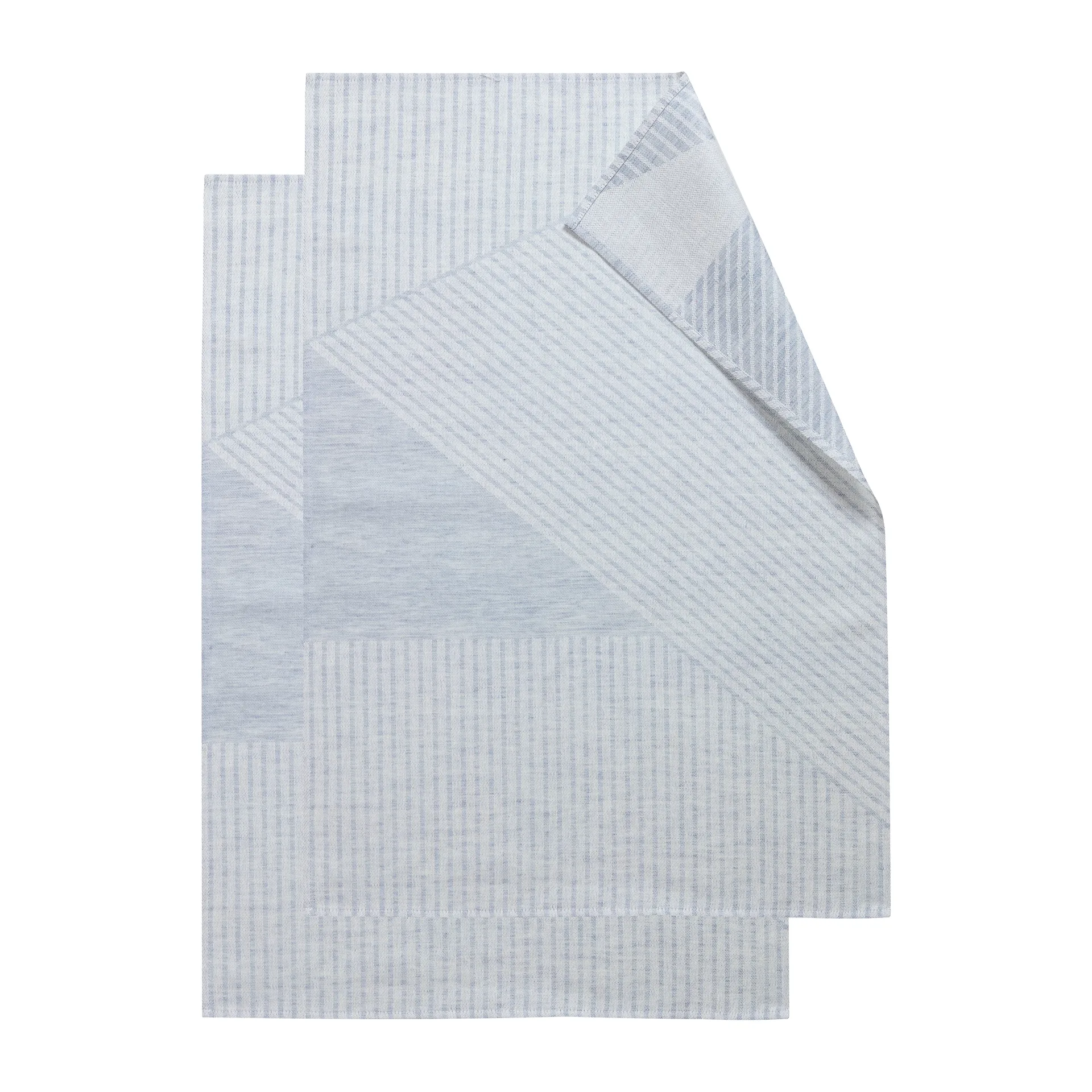 ストライプ キッチンタオル 47x70 cm 2枚セット, Blue-white NJRD | 二オール