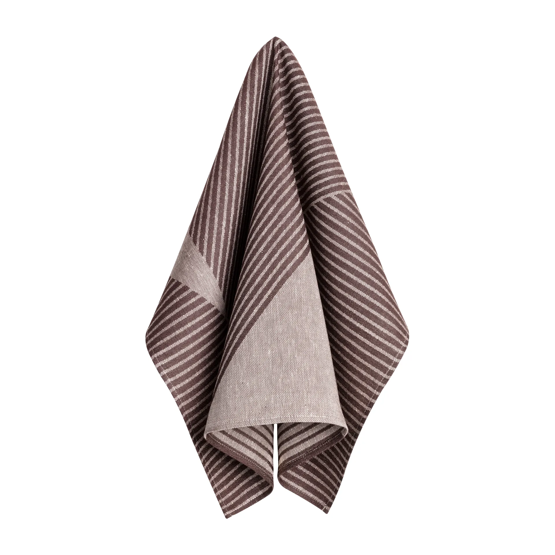 ストライプ キッチンタオル 47x70 cm 2枚セット, Brown-white NJRD | 二オール