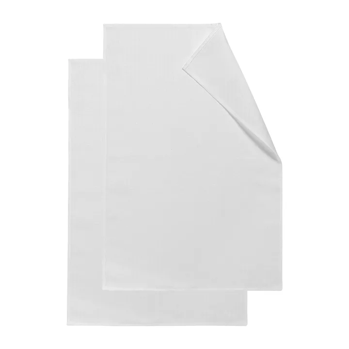 ストライプ キッチンタオル 47x70 cm 2枚セット - White - NJRD | 二オール