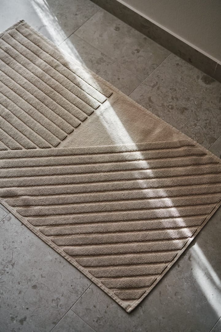ストライプ バスマット 50x90 cm, Beige NJRD | 二オール
