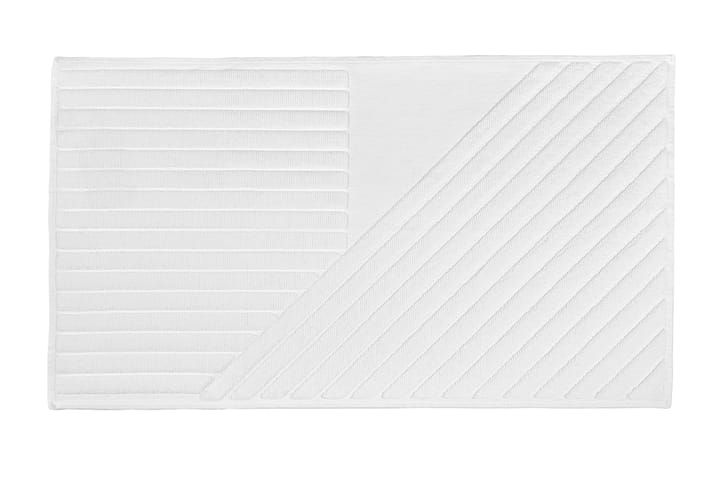 ストライプ バスマット 50x90 cm - White - NJRD | 二オール