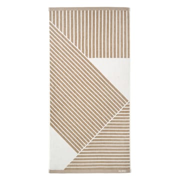 ストライプ バスタオル 70x140 cm - Beige - NJRD | 二オール