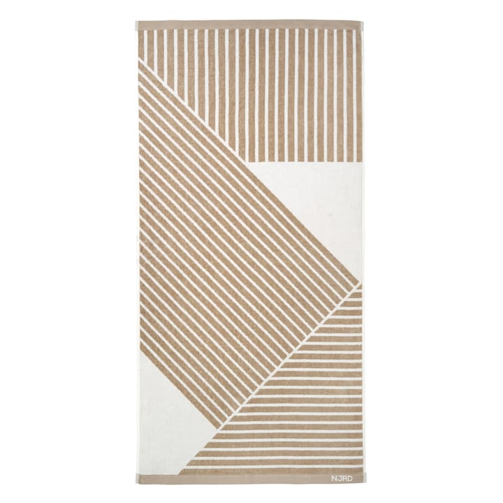 ストライプ バスタオル 70x140 cm, Beige NJRD | 二オール