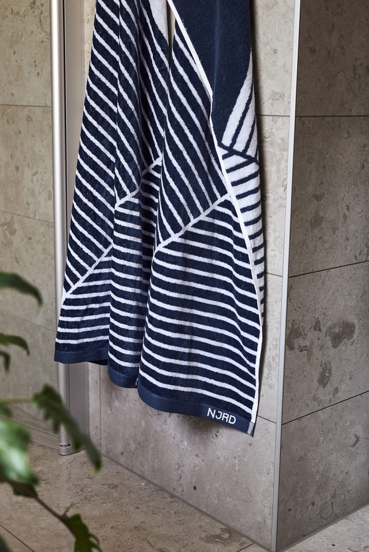 ストライプ バスタオル 70x140 cm, Blue NJRD | 二オール