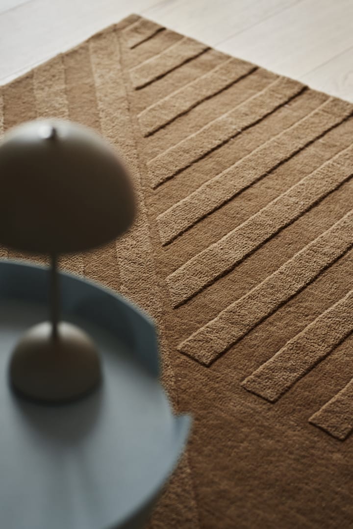 Levels ウールラグ ストライプ beige, 170x240 cm NJRD | 二オール