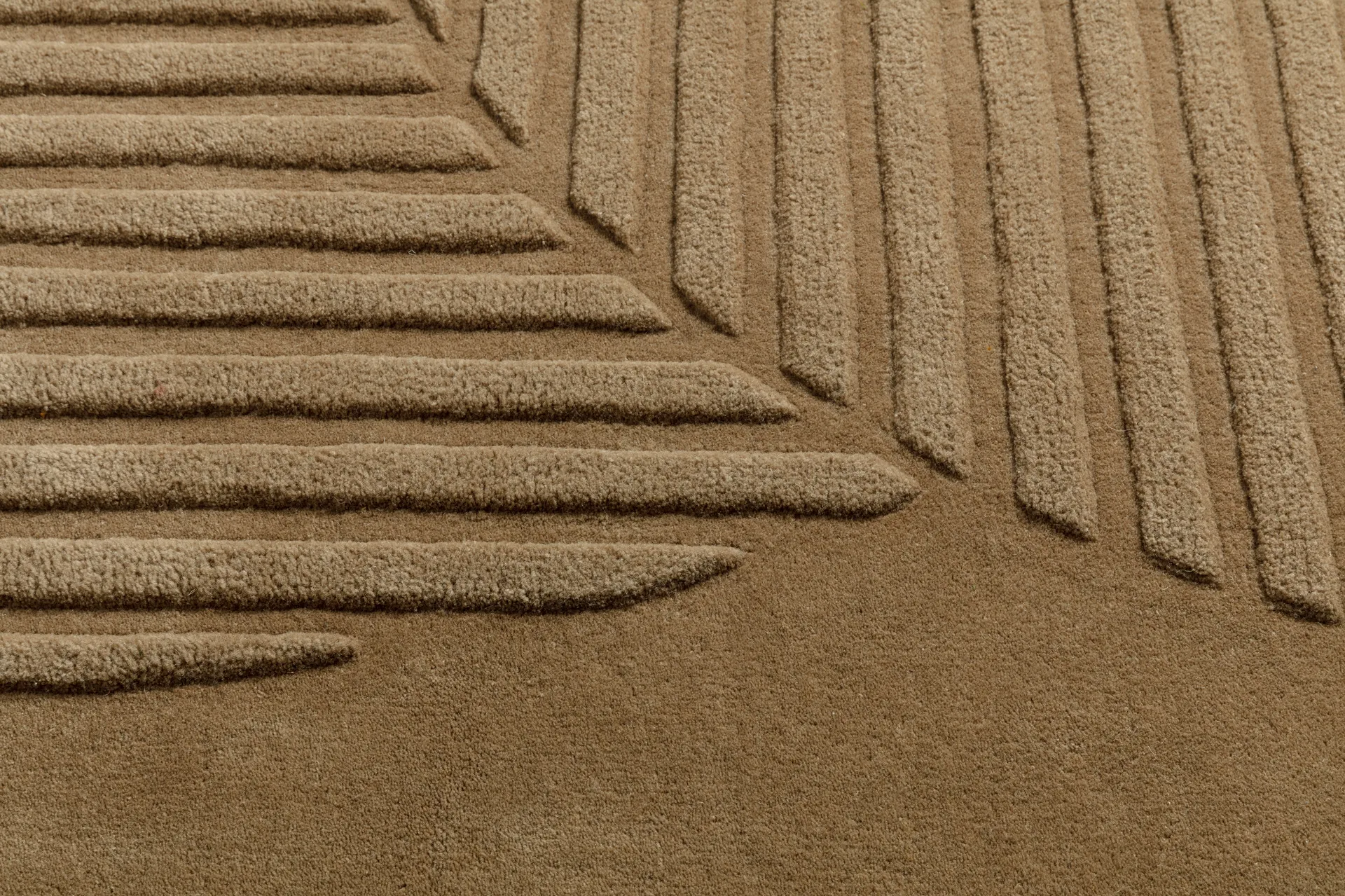Levels Circles ウールラグ, Beige, 170x240 cm NJRD | 二オール