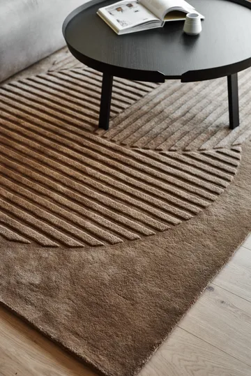 Levels Circles ウールラグ - Beige, 170x240 cm - NJRD | 二オール