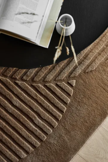 Levels Circles ウールラグ - Beige, 170x240 cm - NJRD | 二オール