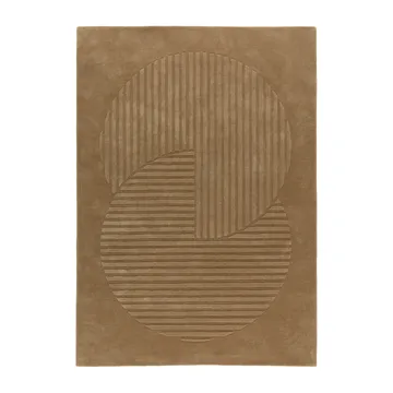 Levels Circles ウールラグ - Beige, 200x300 cm - NJRD | 二オール