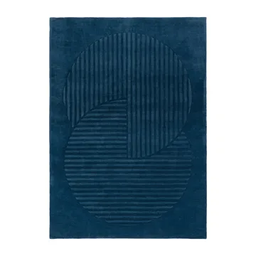 Levels Circles ウールラグ - Blue, 170x240 cm - NJRD | 二オール