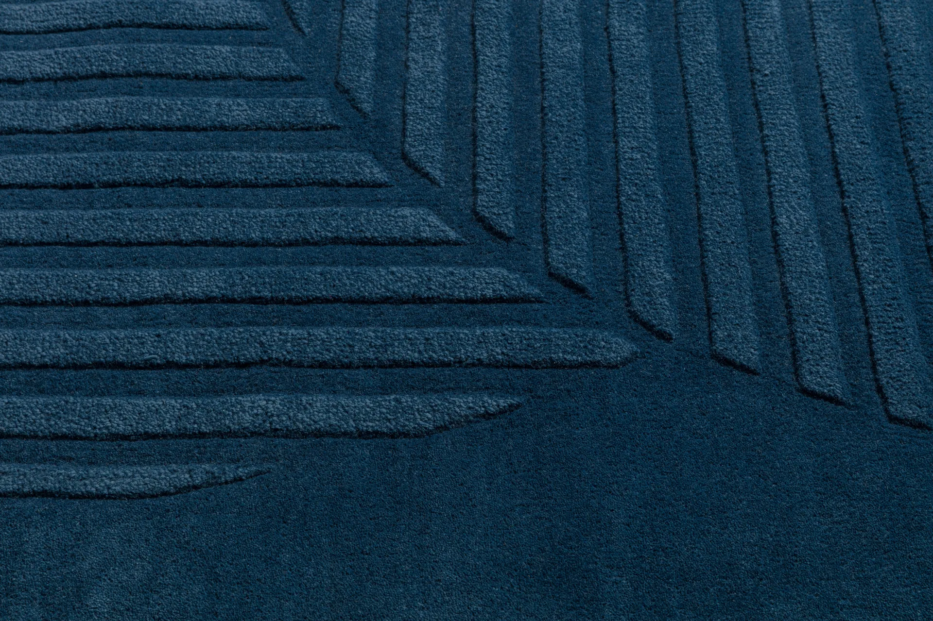 Levels Circles ウールラグ, Blue, 170x240 cm NJRD | 二オール