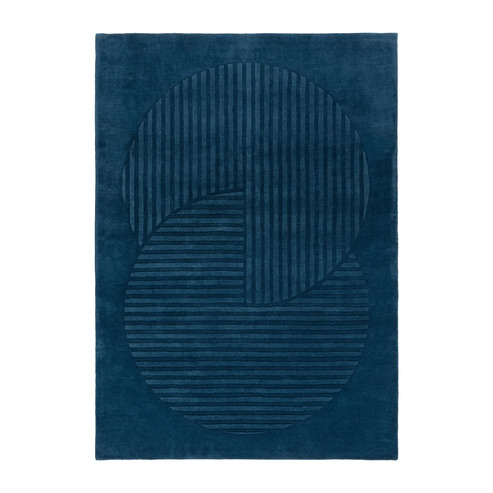 Levels Circles ウールラグ, Blue, 200x300 cm NJRD | 二オール