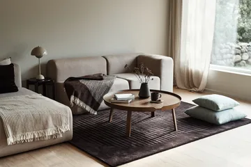 Levels Circles ウールラグ - Brown, 170x240 cm - NJRD | 二オール