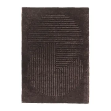 Levels Circles ウールラグ - Brown, 170x240 cm - NJRD | 二オール