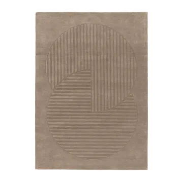 Levels Circles ウールラグ - Taupe, 170x240 cm - NJRD | 二オール