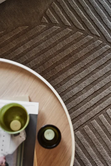 Levels Circles ウールラグ - Taupe, 170x240 cm - NJRD | 二オール