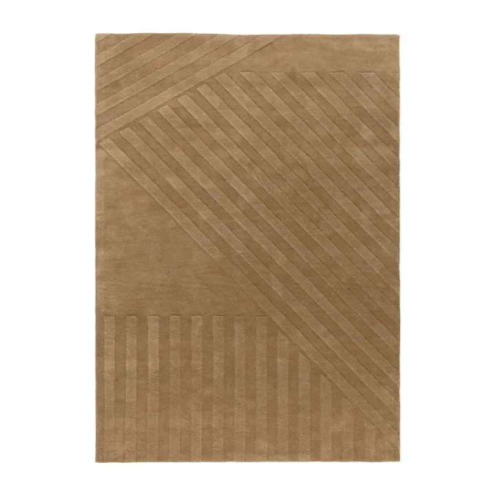 Levels Stripes ウールラグ - Beige, 200x300 cm - NJRD | 二オール