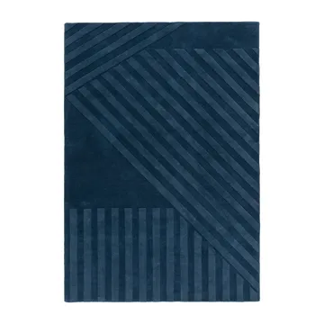 Levels Stripes ウールラグ - Blue, 170x240 cm - NJRD | 二オール