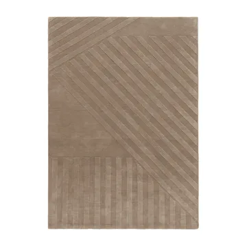 Levels Stripes ウールラグ - Taupe, 170x240 cm - NJRD | 二オール