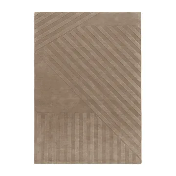Levels Stripes ウールラグ - Taupe, 200x300 cm - NJRD | 二オール