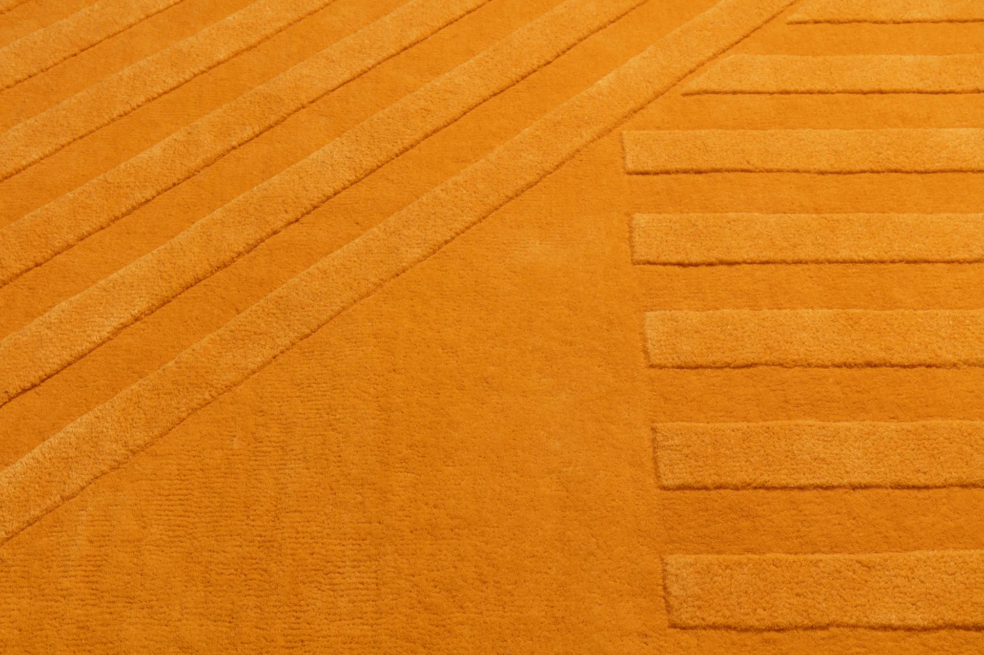 Levels Stripes ウールラグ, Yellow, 200x300 cm NJRD | 二オール