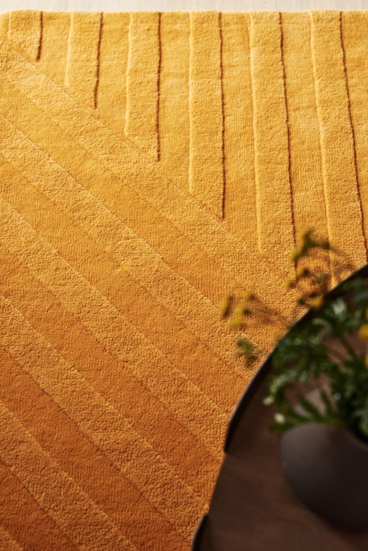 Levels ウールラグ ストライプ yellow, 170x240 cm NJRD | 二オール
