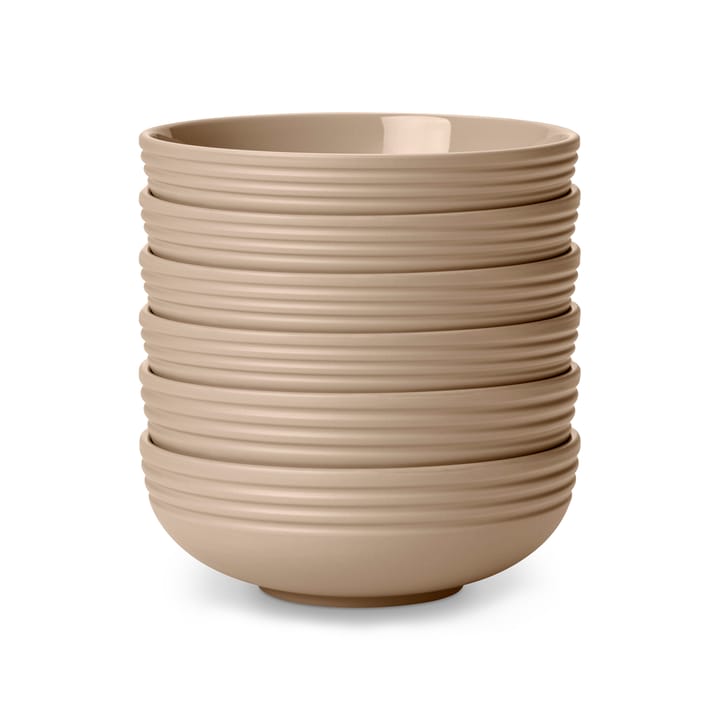Lines ボウル Ø16 cm 6パック - beige - NJRD | 二オール