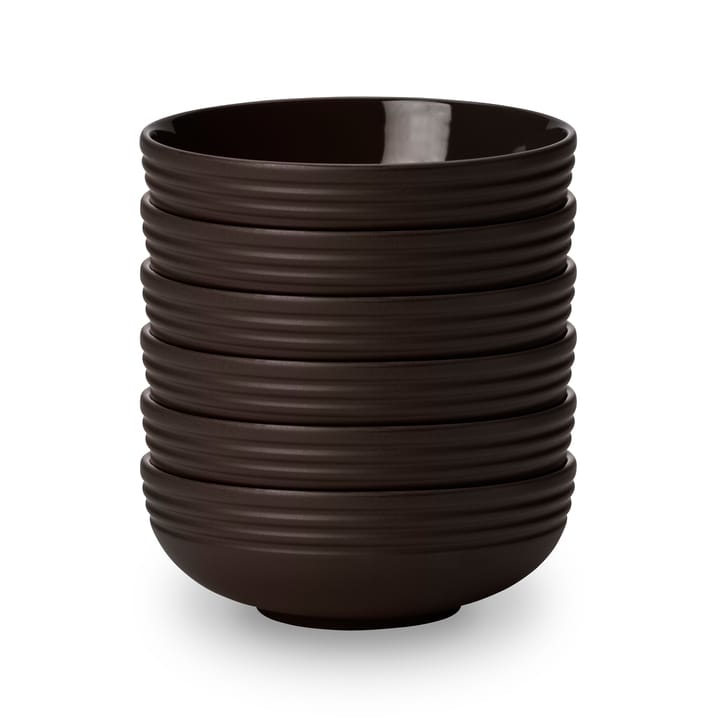 Lines ボウル Ø16 cm 6パック, brown NJRD | 二オール
