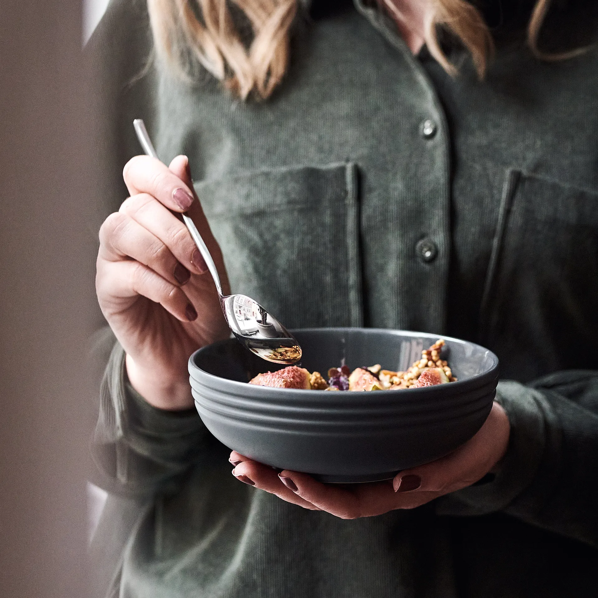 Lines ボウル Ø16 cm 6パック, dark grey NJRD | 二オール