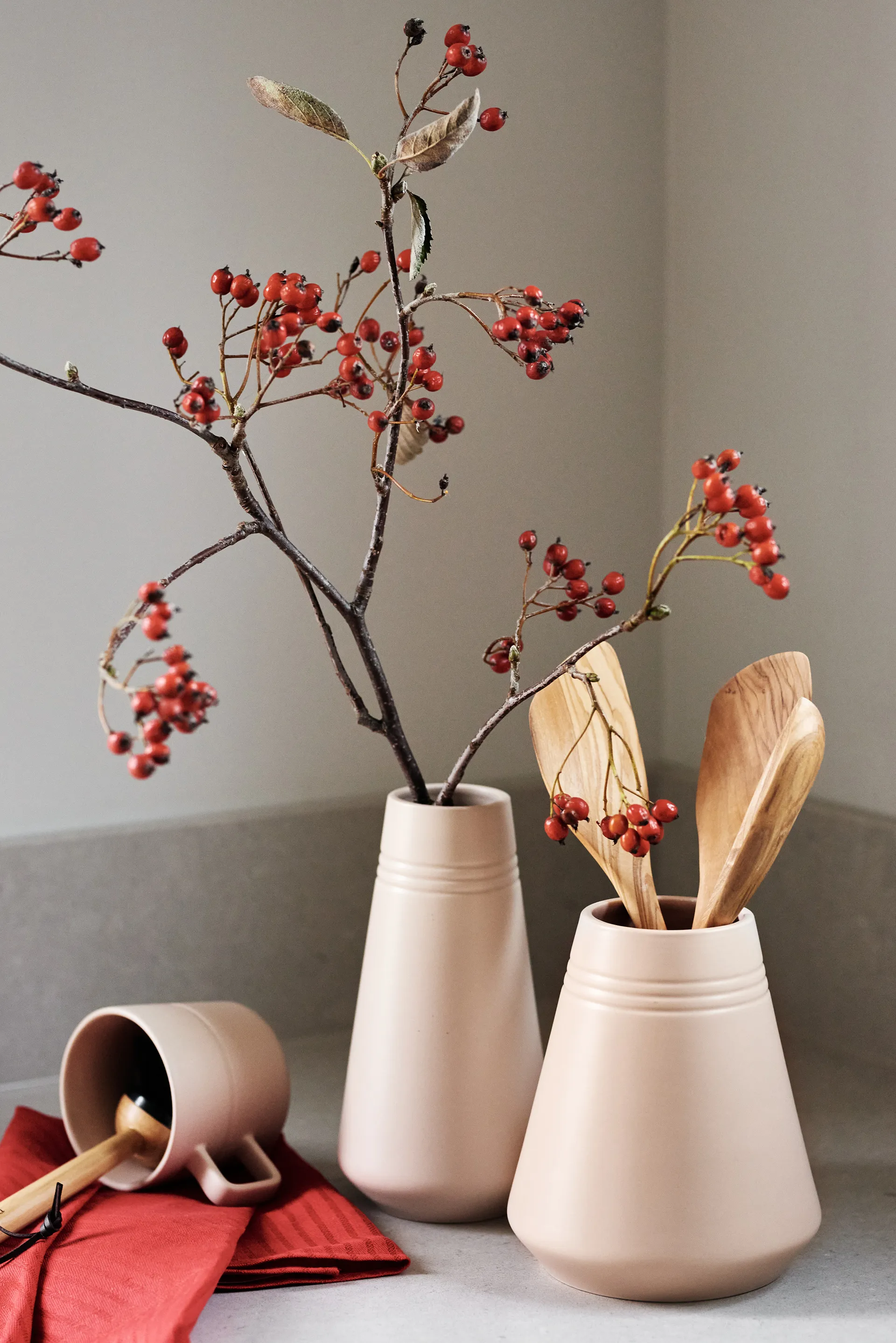 Lines 花瓶 18 cm, Beige NJRD | 二オール