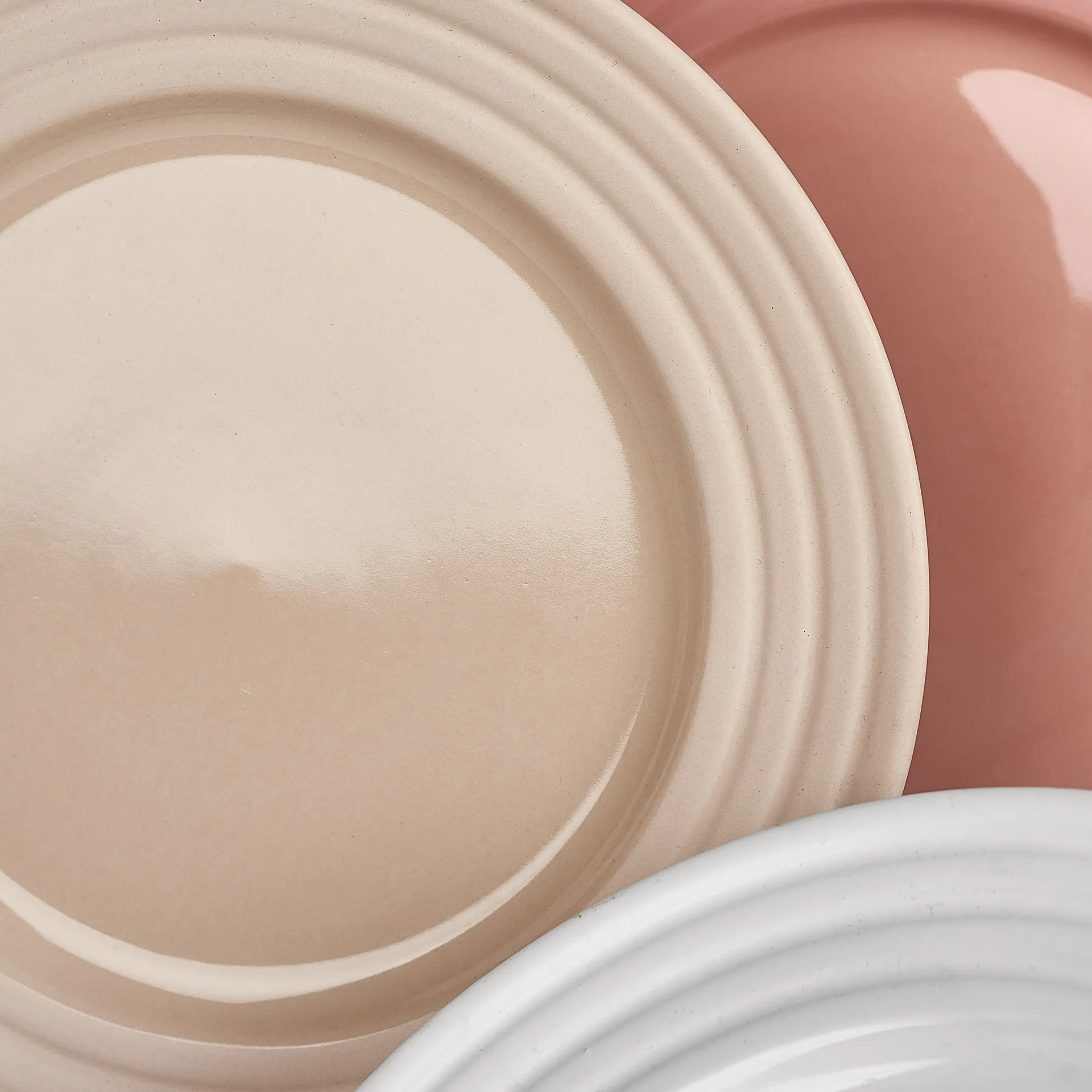 Lines スモール プレート Ø21 cm 6パック, beige NJRD | 二オール