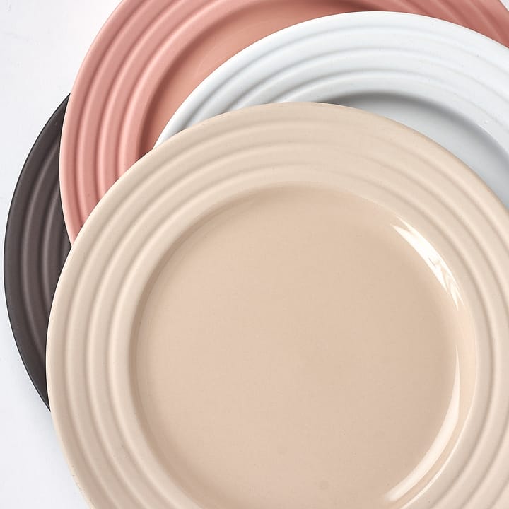 Lines スモール プレート Ø21 cm 6パック, beige NJRD | 二オール