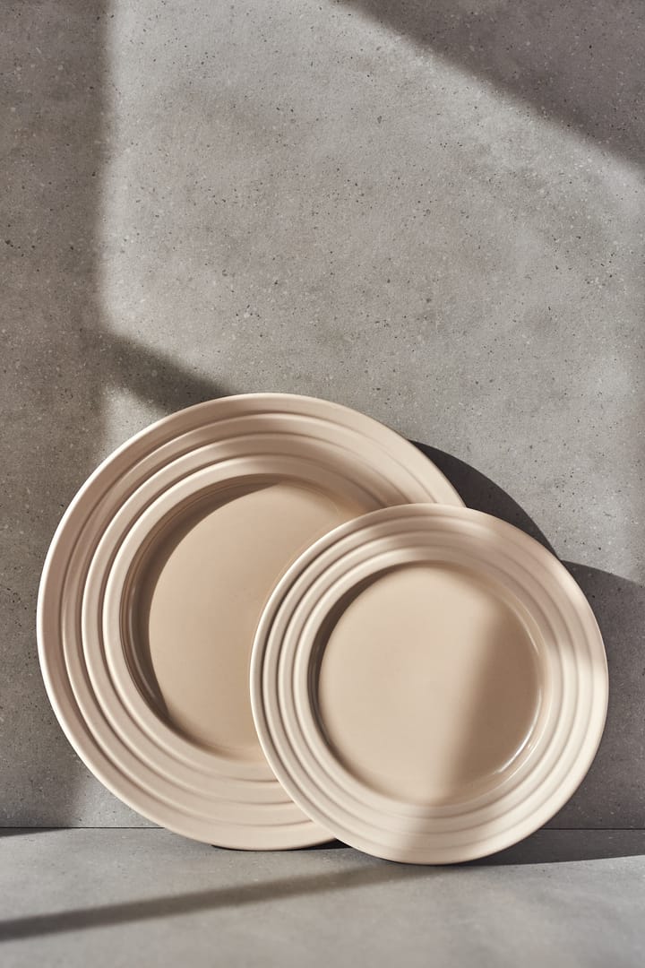 Lines スモール プレート Ø21 cm 6パック, beige NJRD | 二オール