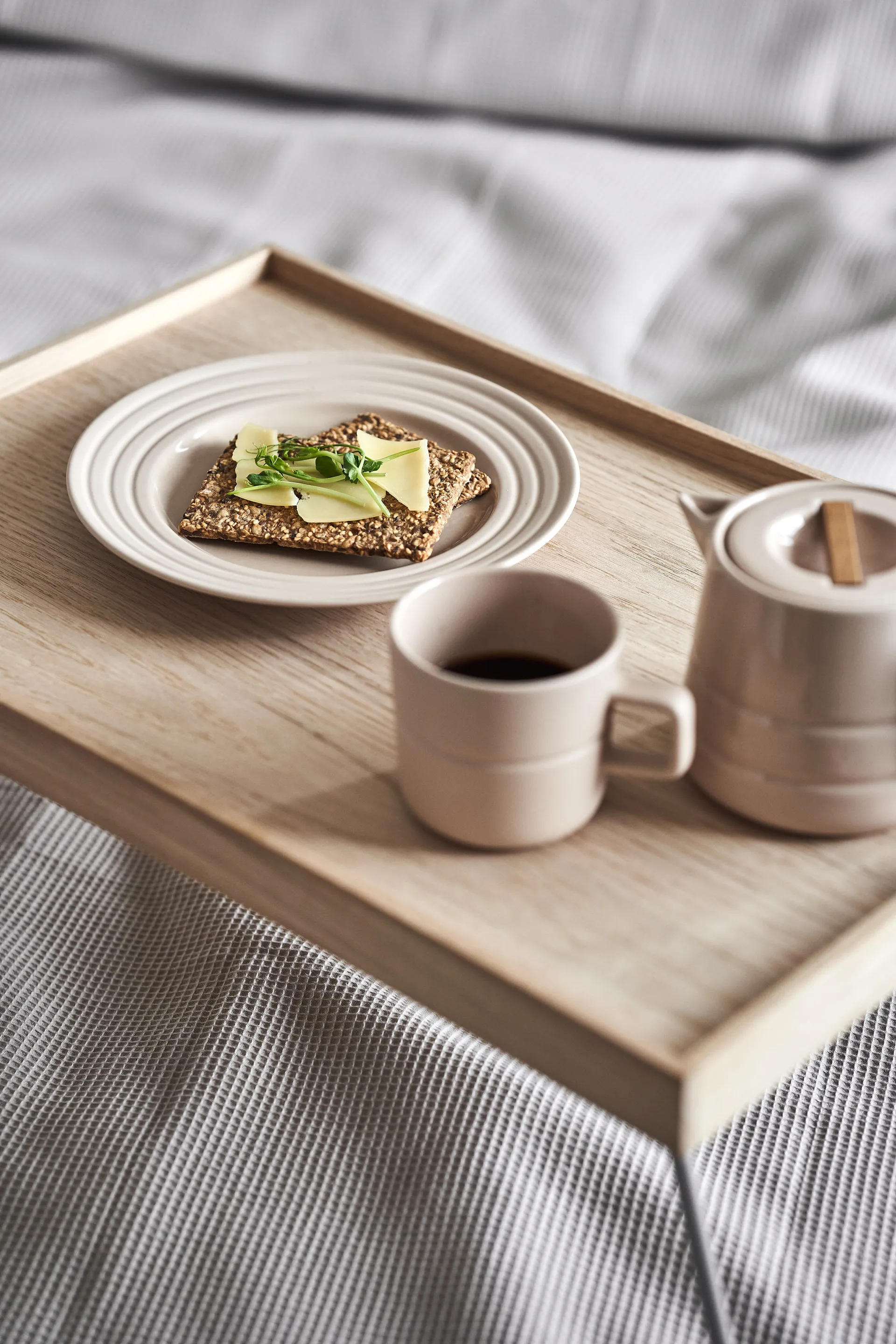 Lines スモール プレート Ø21 cm 6パック, beige NJRD | 二オール