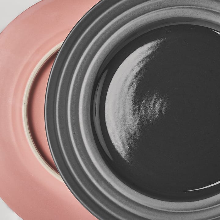 Lines スモール プレート Ø21 cm 6パック, dark grey NJRD | 二オール