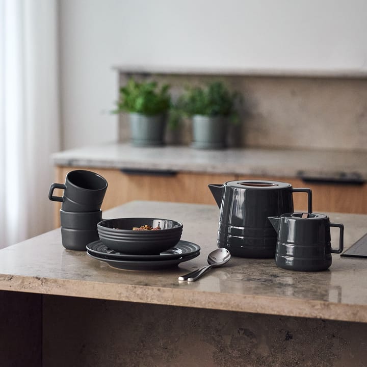 Lines スモール プレート Ø21 cm 6パック, dark grey NJRD | 二オール