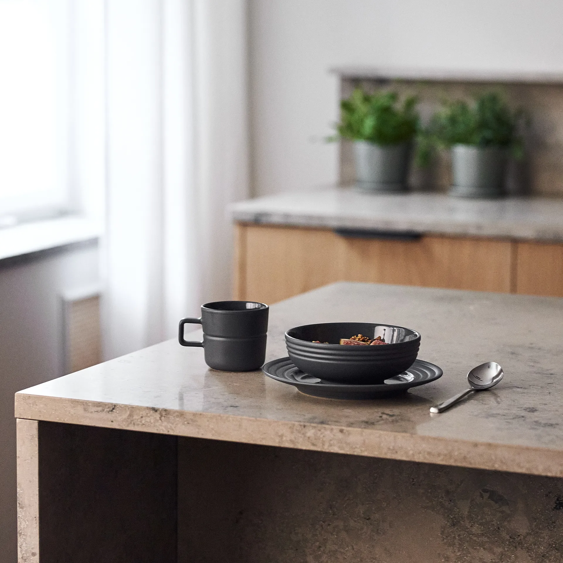 Lines マグ 30 cl 2パック, dark grey NJRD | 二オール