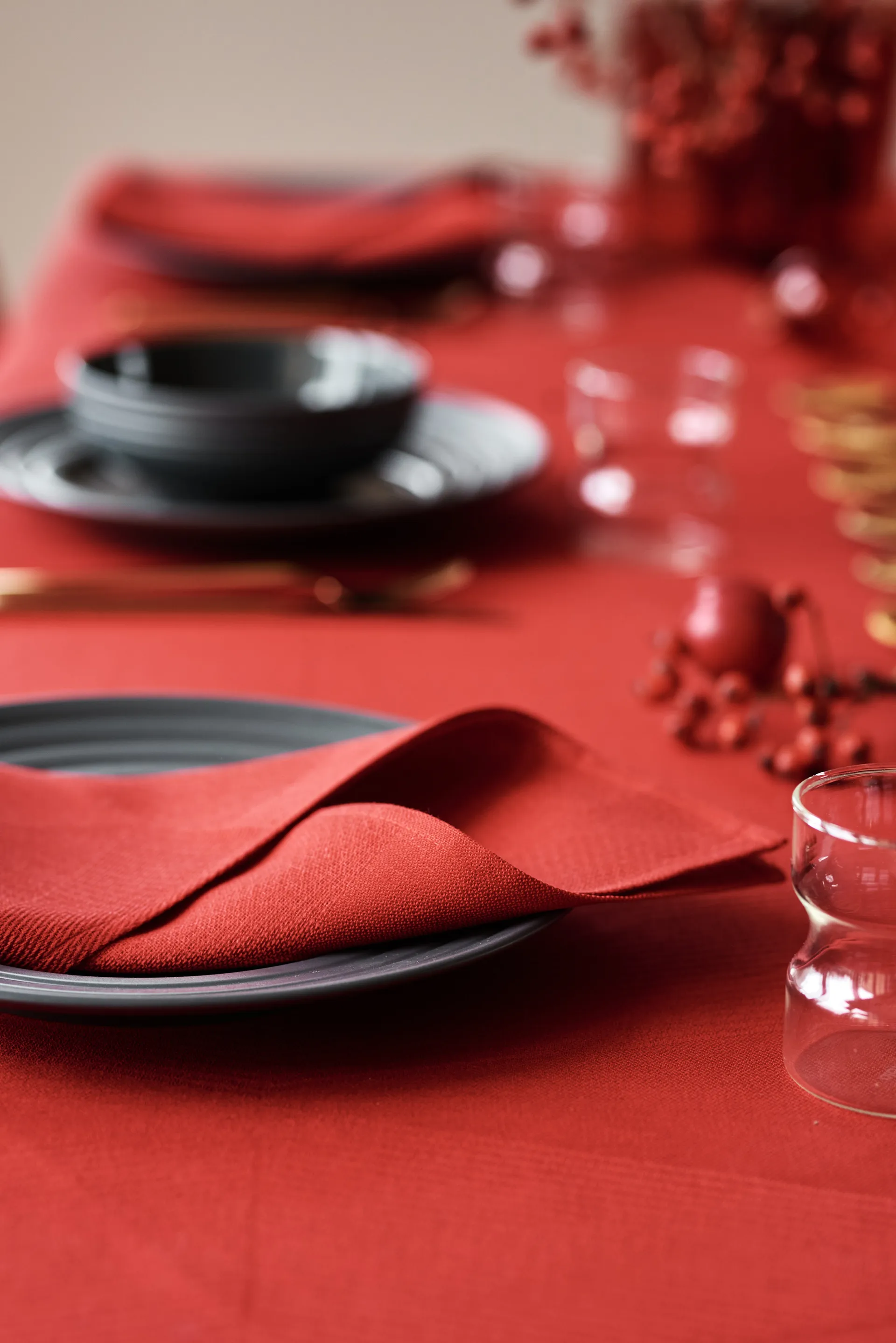 Metric ナプキン 47x47 cm 4-pack, Red NJRD | 二オール