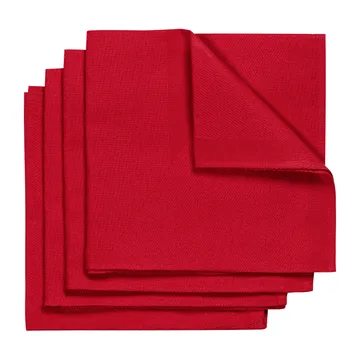 Metric ナプキン 47x47 cm 4枚セット - Red - NJRD | 二オール