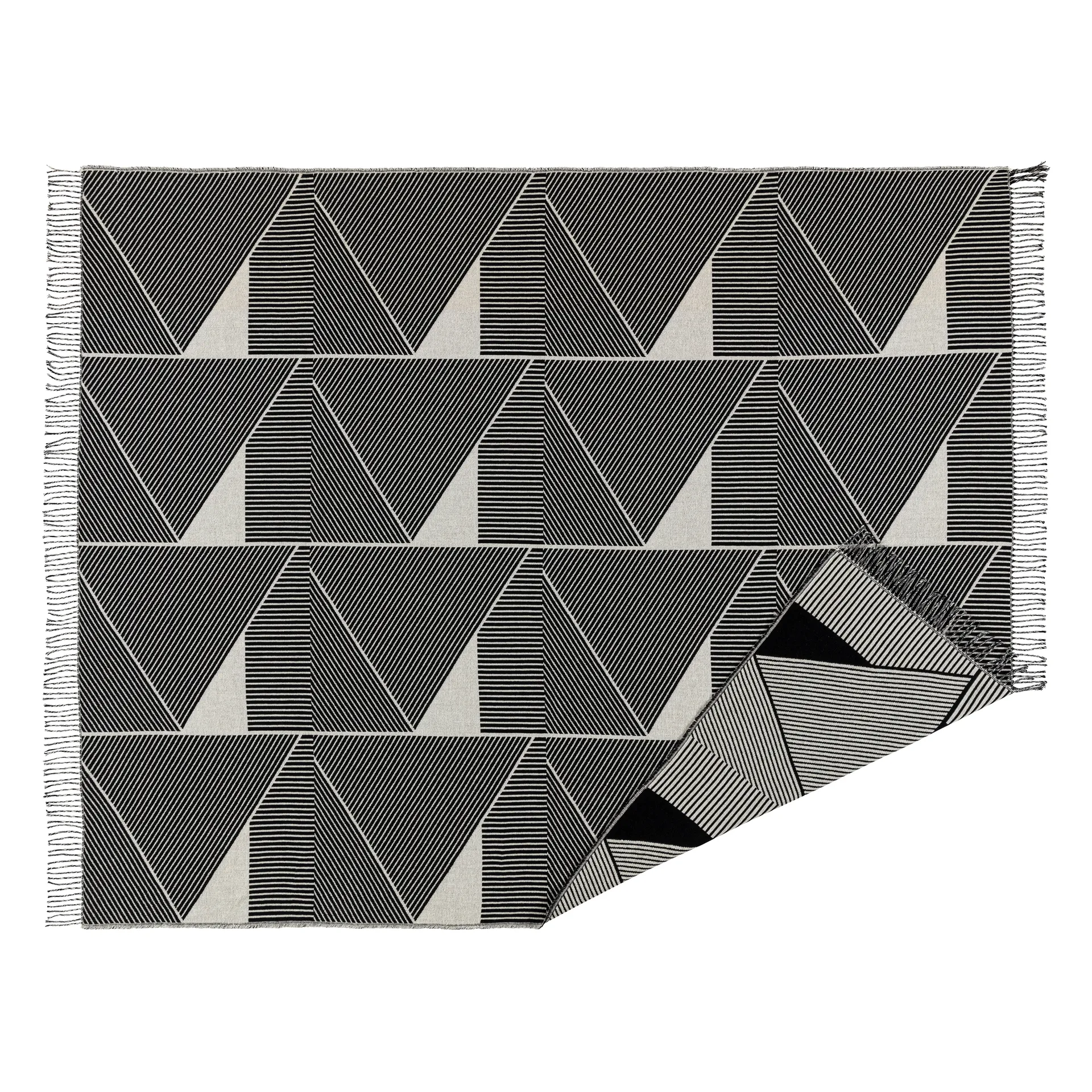 Metric focus コットンスロー, black NJRD | 二オール