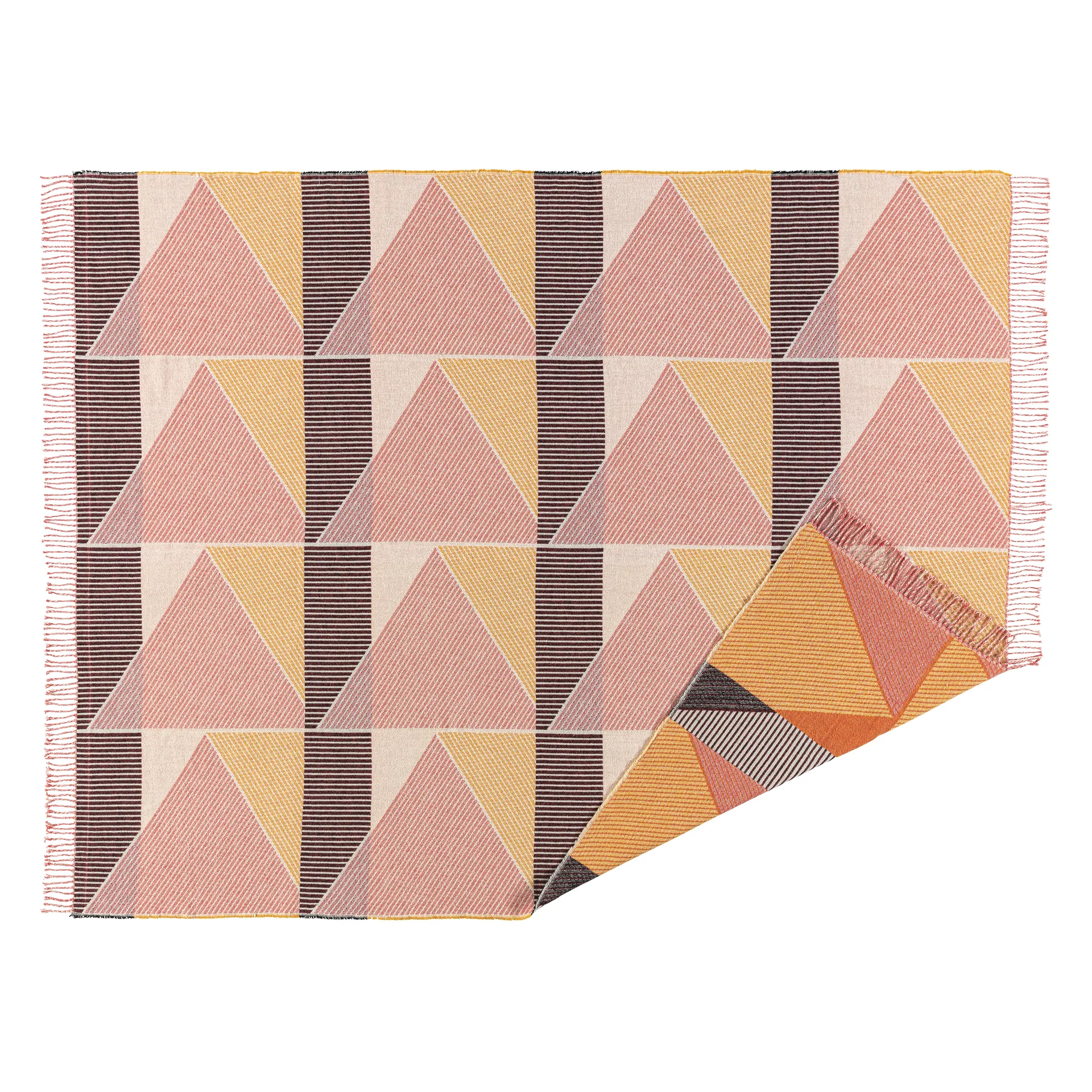 Metric focus No. 1 コットンスロー, pink NJRD | 二オール